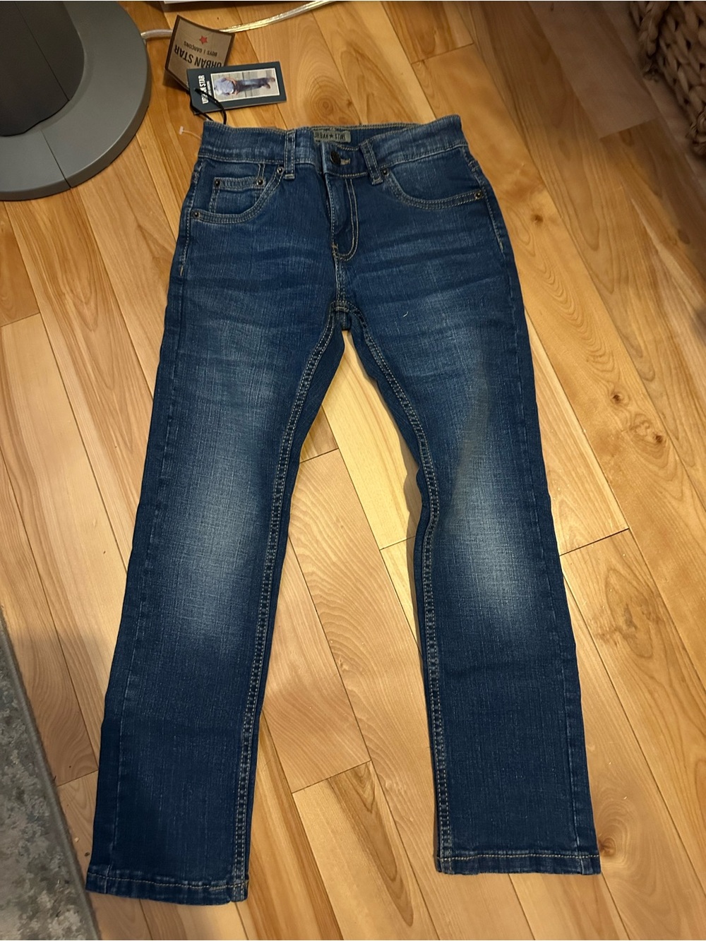 Kids Straight-Leg Jeans in Dark Blue